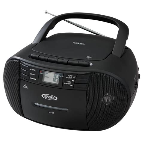 JENSEN CD-545 Portable Stereo CD Player with Cassette Recorder and AM ...