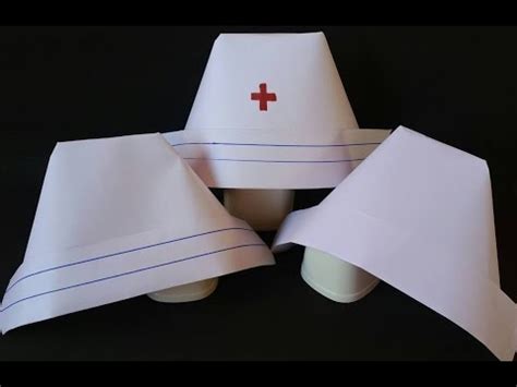 Make a Nurse's Cap in 5 Easy steps - YouTube