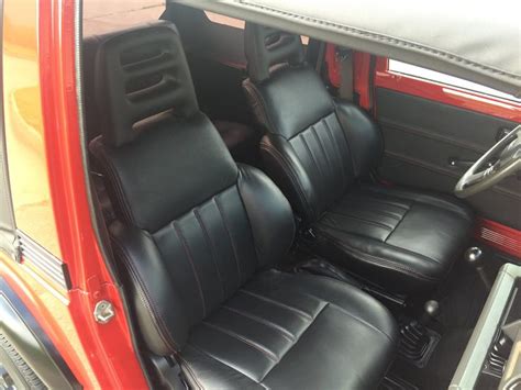 Suzuki Samurai -- Italian leather interior with Mercedes Mars red ...