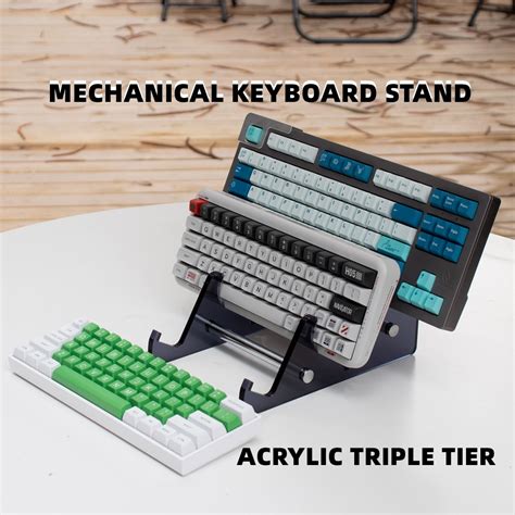 {Ready Stock}ACRYLIC Mechanical Keyboard Stand Keyboard Display Stand ...