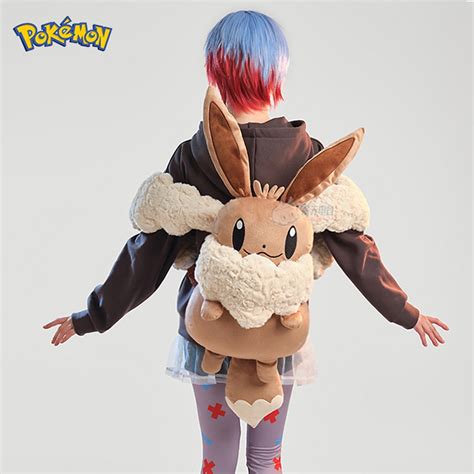 Pokemon-Eevee-Plush-Bag-Anime-Backpack-Game-Cosplays-Kawaii-Plush-Doll ...