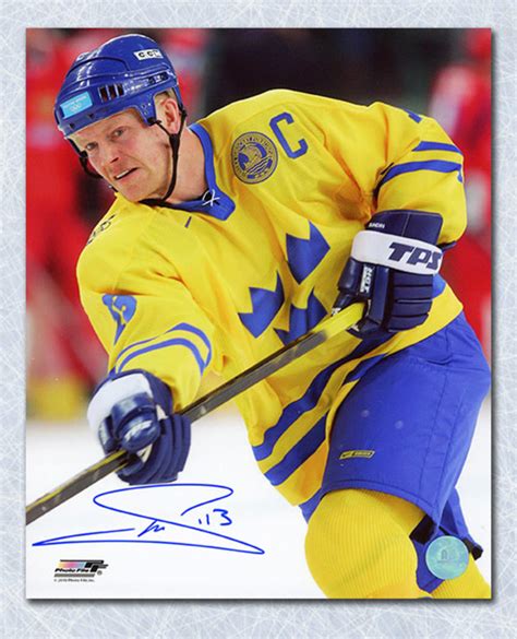 Mats Sundin Team Sweden Autographed 2006 Olympic 8x10 Photo *Toronto ...