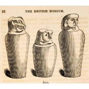 Ancient Egyptian Canopic Jar False Canopic Jars pottery