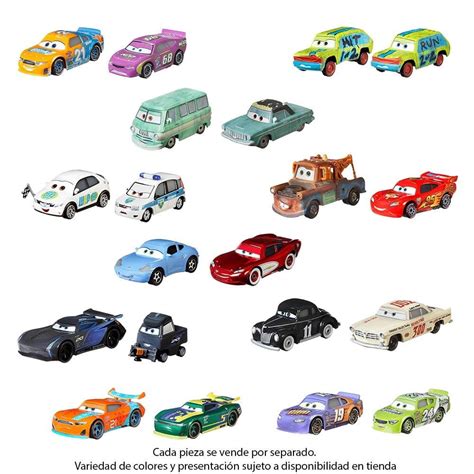 Vehículo de Juguete Mattel Disney Pixar Cars Personajes 2 Pack Varios ...