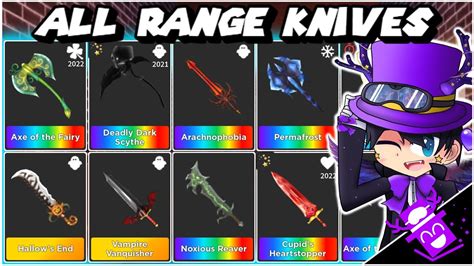 ALL 22 RANGE KNIVES IN STK //🔪Survive The Killer ROBLOX - YouTube