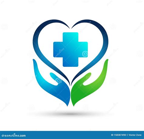 Medical Health Heart Care Clinic Healthy Life Care Logo Design Icon on ...