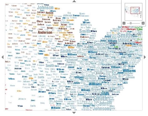 floatingsheep: Guest Map: Surnames in the U.S.