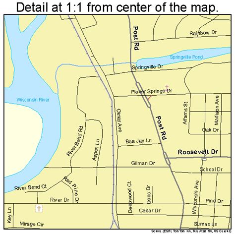 Plover Wisconsin Street Map 5563525