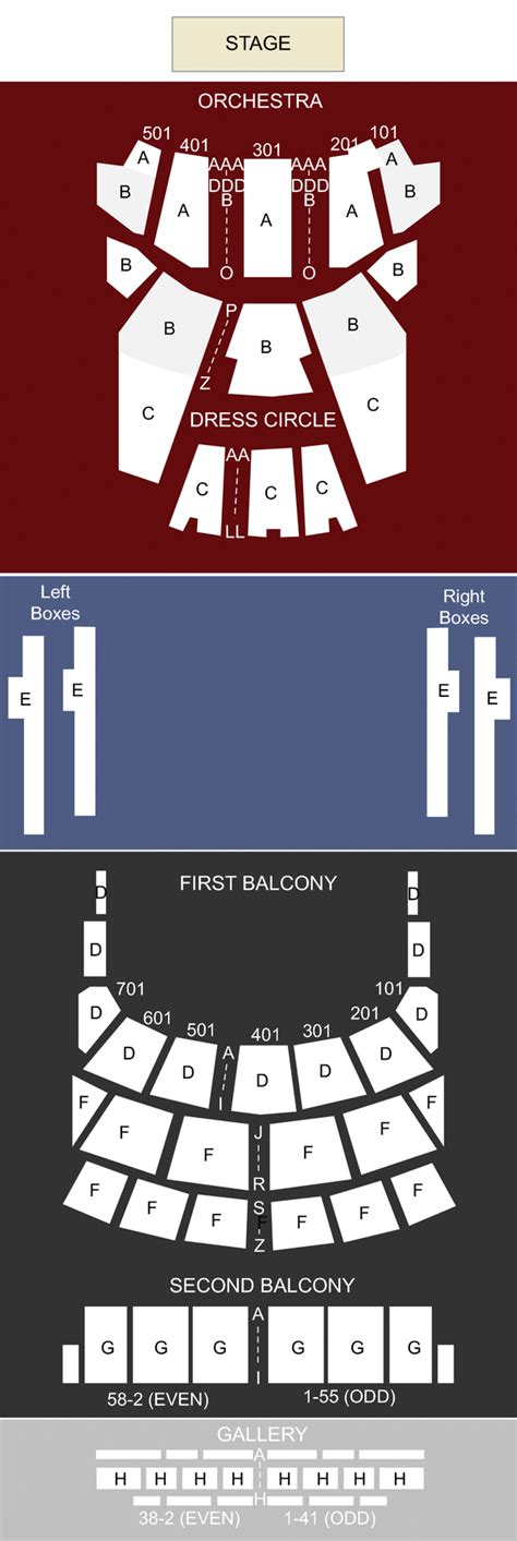 Auditorium Theatre, Chicago, IL - Seating Chart & Stage - Chicago ...