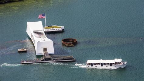 USS Arizona Memorial at Pearl Harbor closed after Navy ship hits dock ...