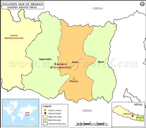 Where is Dharan| Location of Dharan in Nepal Map