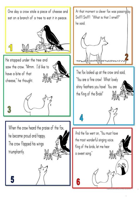 the fox and the crow - English ESL Worksheets for distance learning and ...