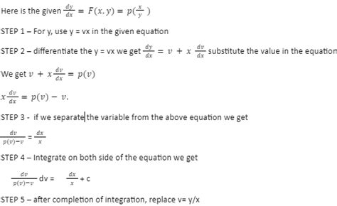 Notes on Solving Homogeneous Differential Equations.