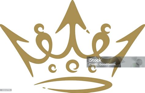 Gold Crown Stock Vector Art & More Images of Arrow - Bow and Arrow ...