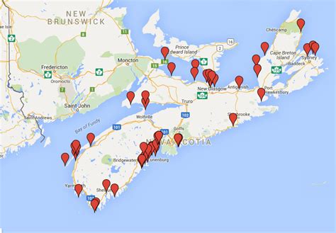 EXPLORE NS: Another great map for Sea Glass lovers | Sea glass beach ...