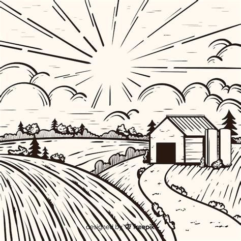 Farm Sketch Images - Free Download on Freepik