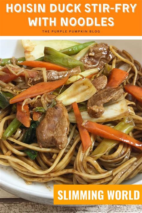 Hoisin Duck Stir-Fry with Vegetables & Noodles - Slimming World Friendly