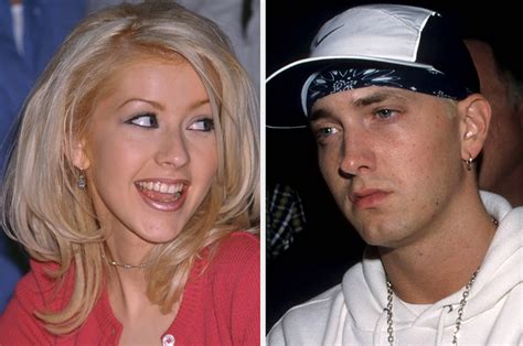 It Turns Out That Eminem Had A Crush On Christina Aguilera But Turned ...