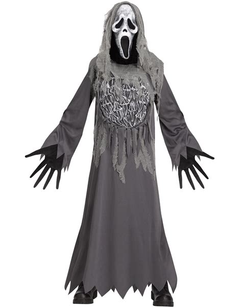 Soul Reaper MTV Ghost Face Child Gray Scream Halloween Costume ...