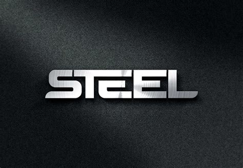 Free Download Premium Steel Logo Mockup in PSD - Designhooks