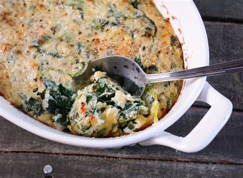 "Creamed" Spinach Casserole - Cooking Goals