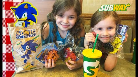 Kid Meal Toys SONIC THE HEDGEHOG Subway 2018 COMPLETE SET TOY REVIEW ...