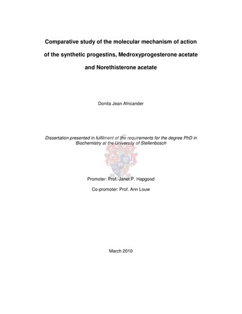 (PDF) Comparative study of the molecular mechanism of action of the ...