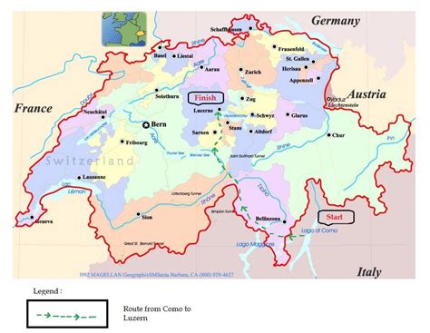 Lucerne switzerland map - Street map of lucerne switzerland (Western ...