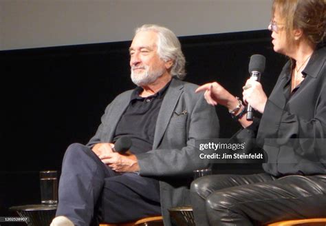 Robert De Niro talks about the movie The Irishman during a Q&A at the ...