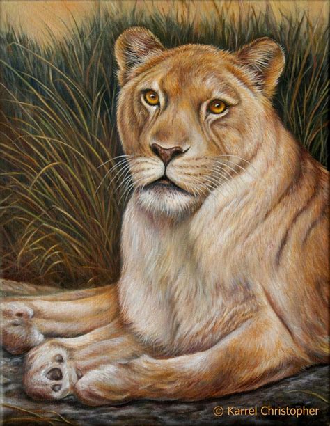 KARREL's Creative Path: LIONESS oil painting