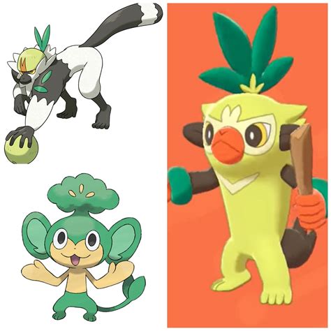 Grass monkey Pokemon. : pokemon