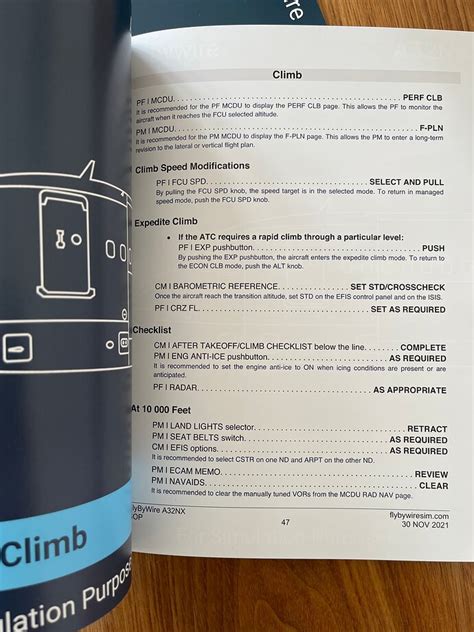 FBW A32NX Standard Operating Procedures Manual - Aircraft - Microsoft ...