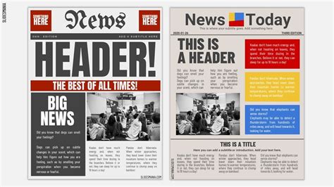 Extra, extra! Newspapers customizable template. - SlidesMania