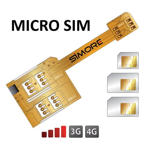 X-Triple Micro SIM - Triple SIM card adapter for Micro SIM format ...