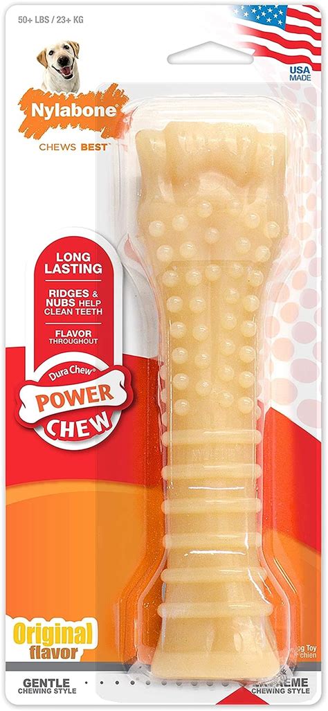 Pet Supplies : Pet Chew Toys : Nylabone Power Chew Textured Souper Bone ...