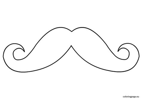 the outline of a mustache on a white background