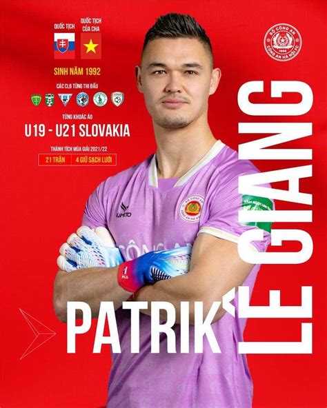 Patrik Le Giang thay Filip Nguyễn trong đội hình CLB Công an Hà Nội dự ...