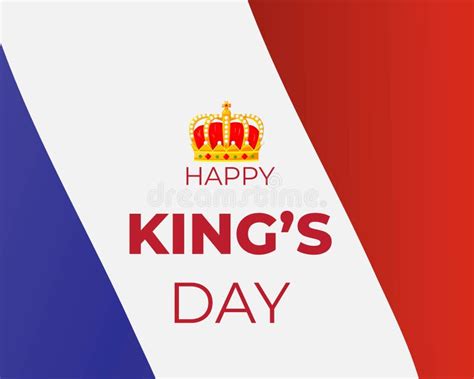 Vector Illustration Concept of King`s Day Celebrations Stock Vector ...