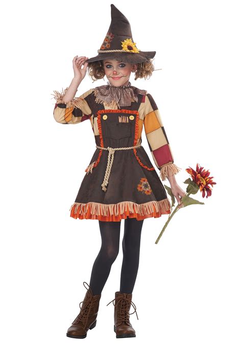 Patchwork Scarecrow Costume for Girls