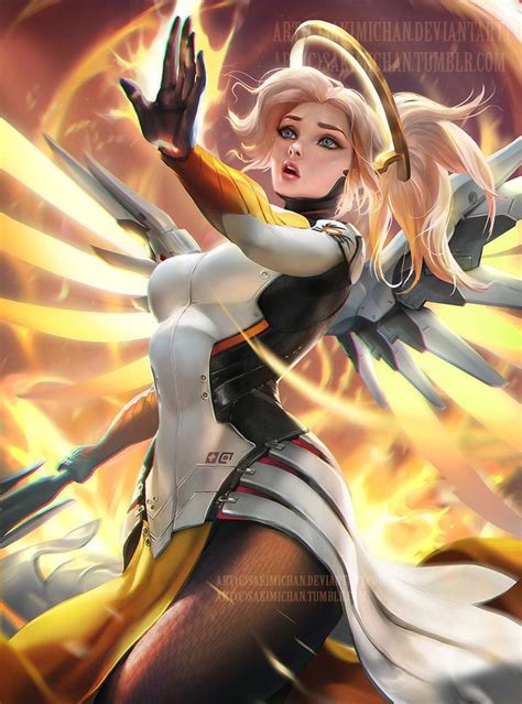 Mercy by sakimichan | Sakimichan | Mercy overwatch, Overwatch ...