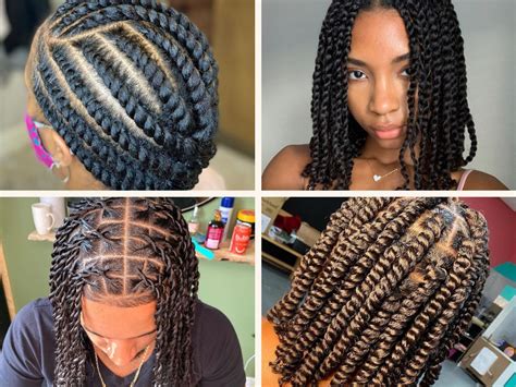 African Twist Braids Hairstyles