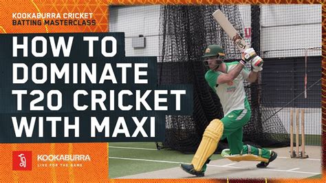 Glenn Maxwell's T20 Batting Masterclass | Kookaburra Cricket - YouTube