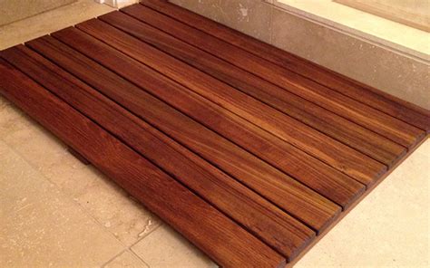 Teak Bathroom Floor Mat