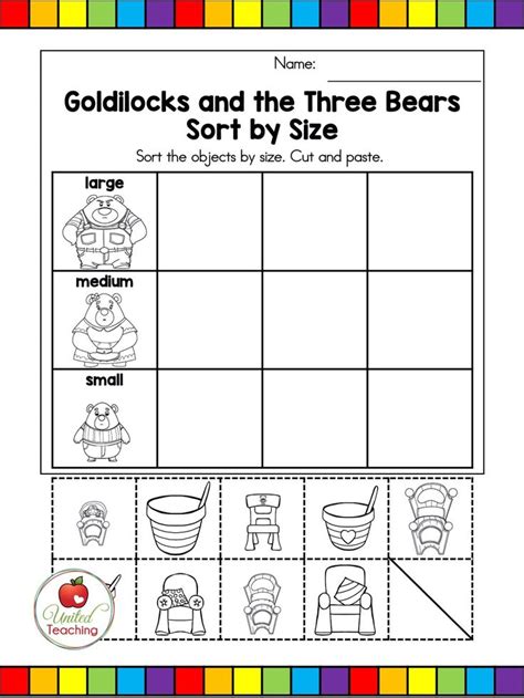 Fairy Tale Activities for Goldilocks and the Three Bears in 2020 ...