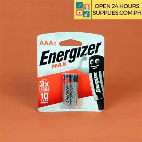 Batteries (Energizer Max) AAA 2 pcs - Supplies 24/7 Delivery