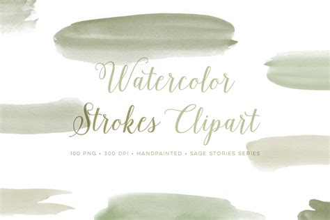 Watercolor Clipart Paint Strokes Graphics Graphic by By Lef · Creative ...