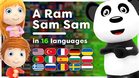 ⭐ A Ram Sam Sam 🎵 All languages! 🌍 Compilation of Nursery Rhymes 🎤 Hey ...