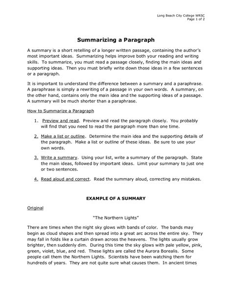 😊 Reading summary example. How to Write a Book Summary (with Sample ...