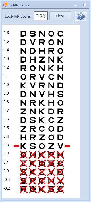 LogMAR Scoring Utility