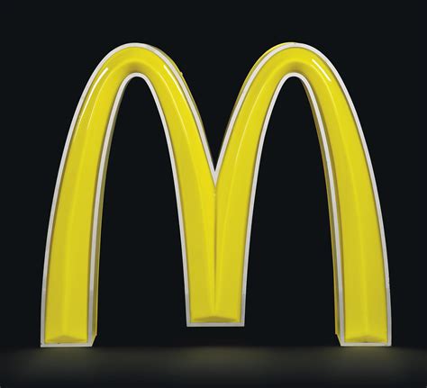 A MCDONALD'S GOLDEN ARCHES ILLUMINATED SIGN , LATE 20TH CENTURY ...